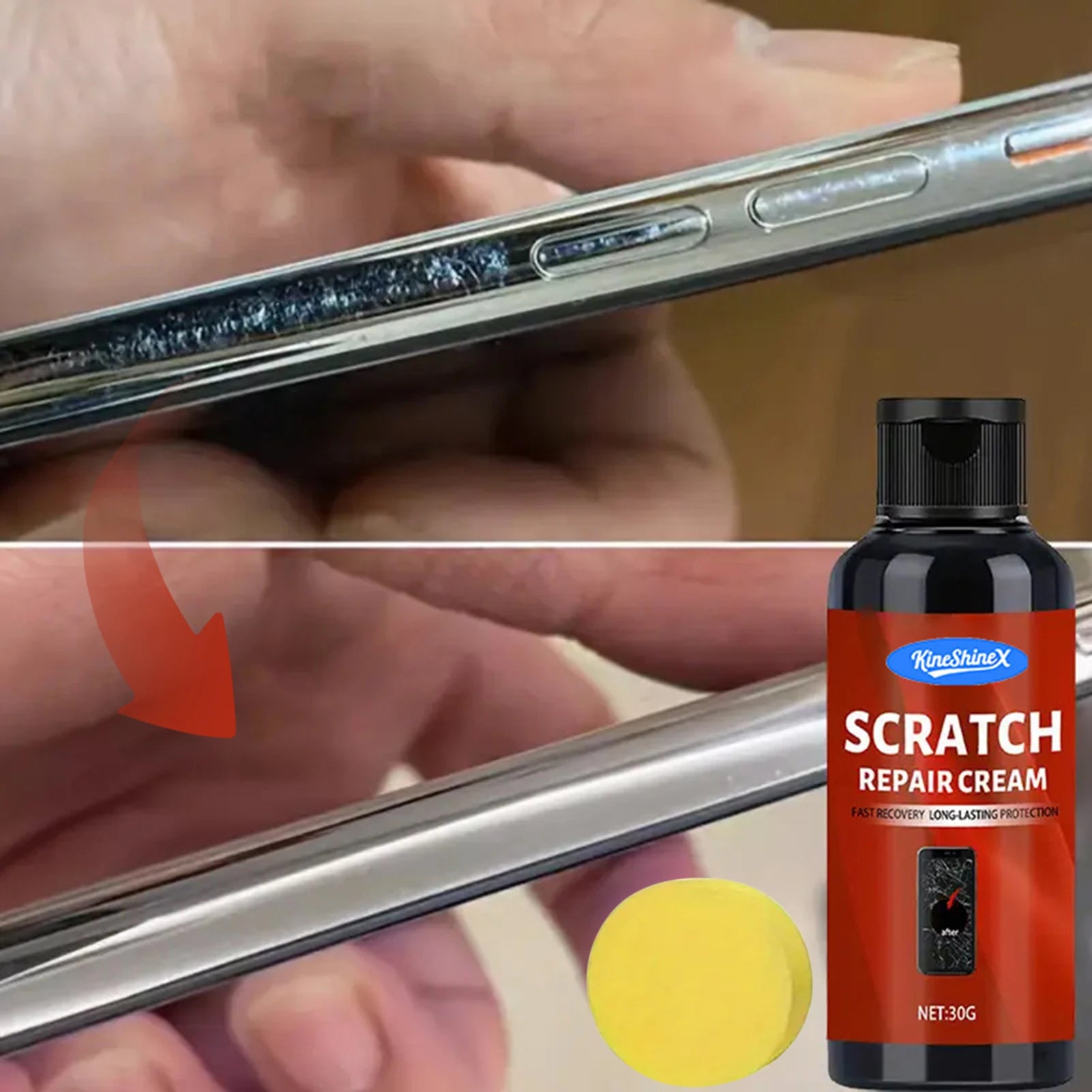 Screen Scratch Repair Cream – Glass, Lens & Metal Polish