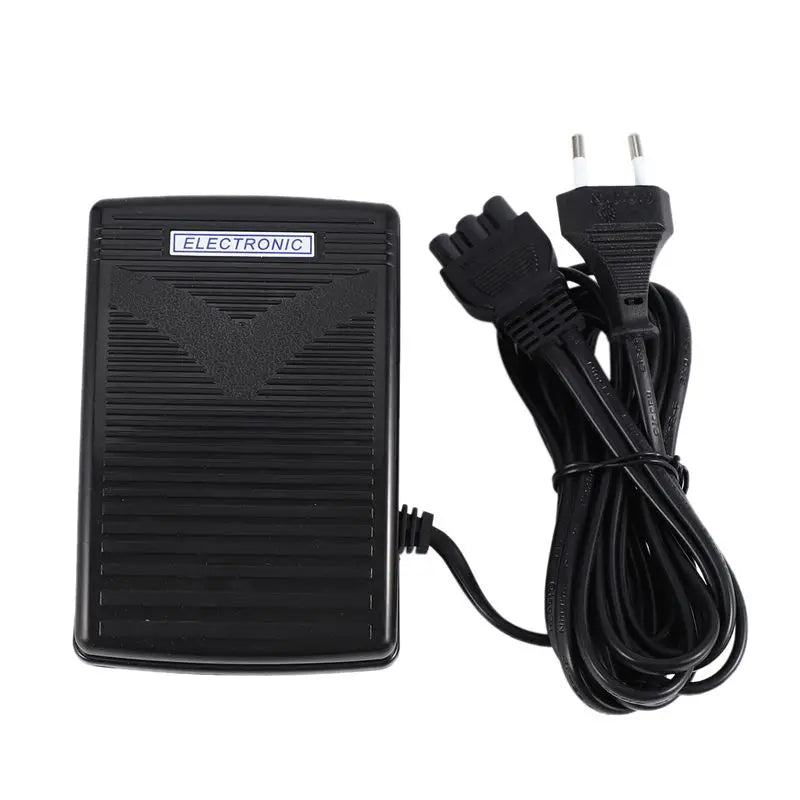 LIKE WISH 2X Home Sewing Machine Foot Control Pedal With Power Cord Pedal Control EU Plug 200-240V Black Oasis Select