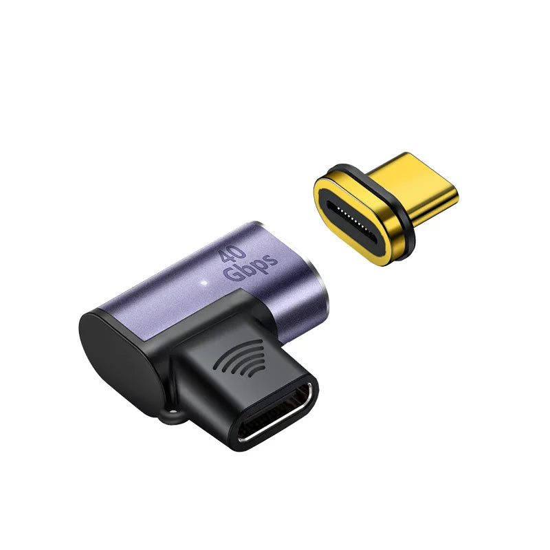 Type c USB C Male to Female USB4.0 Magnetic Adapter 8k USB C To Type C 40Gbps 100W 140W 5A Fast Charging Magnet Converter Oasis Select