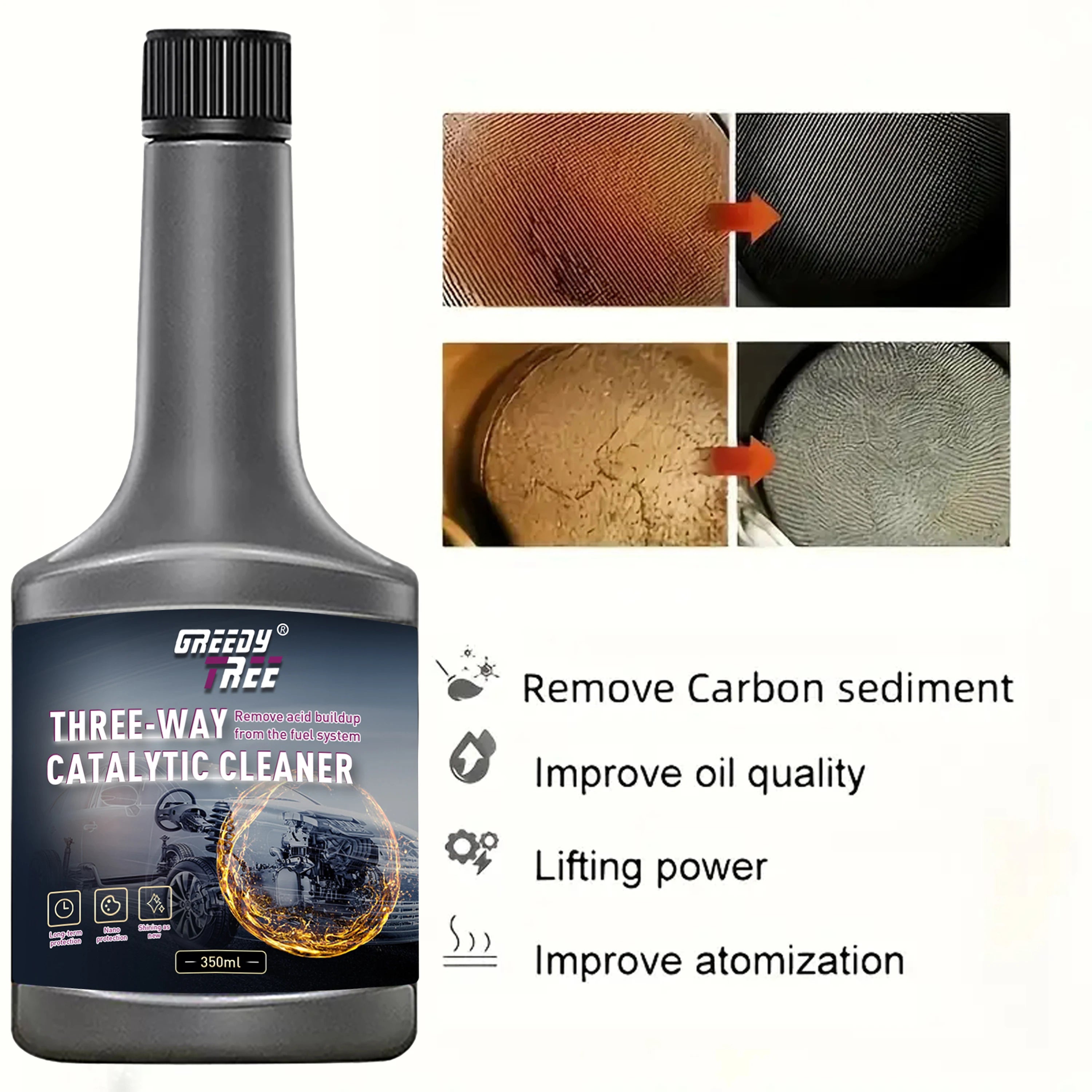 Engine Carbon Remover & Catalytic Converter Cleaner 350ml