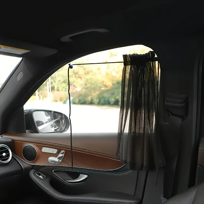 Black Suction Cup Curtain UV Protection Universal Side Window Car Window Sunshade Cover for Kid Baby Children Sunshade Summer Oasis Select