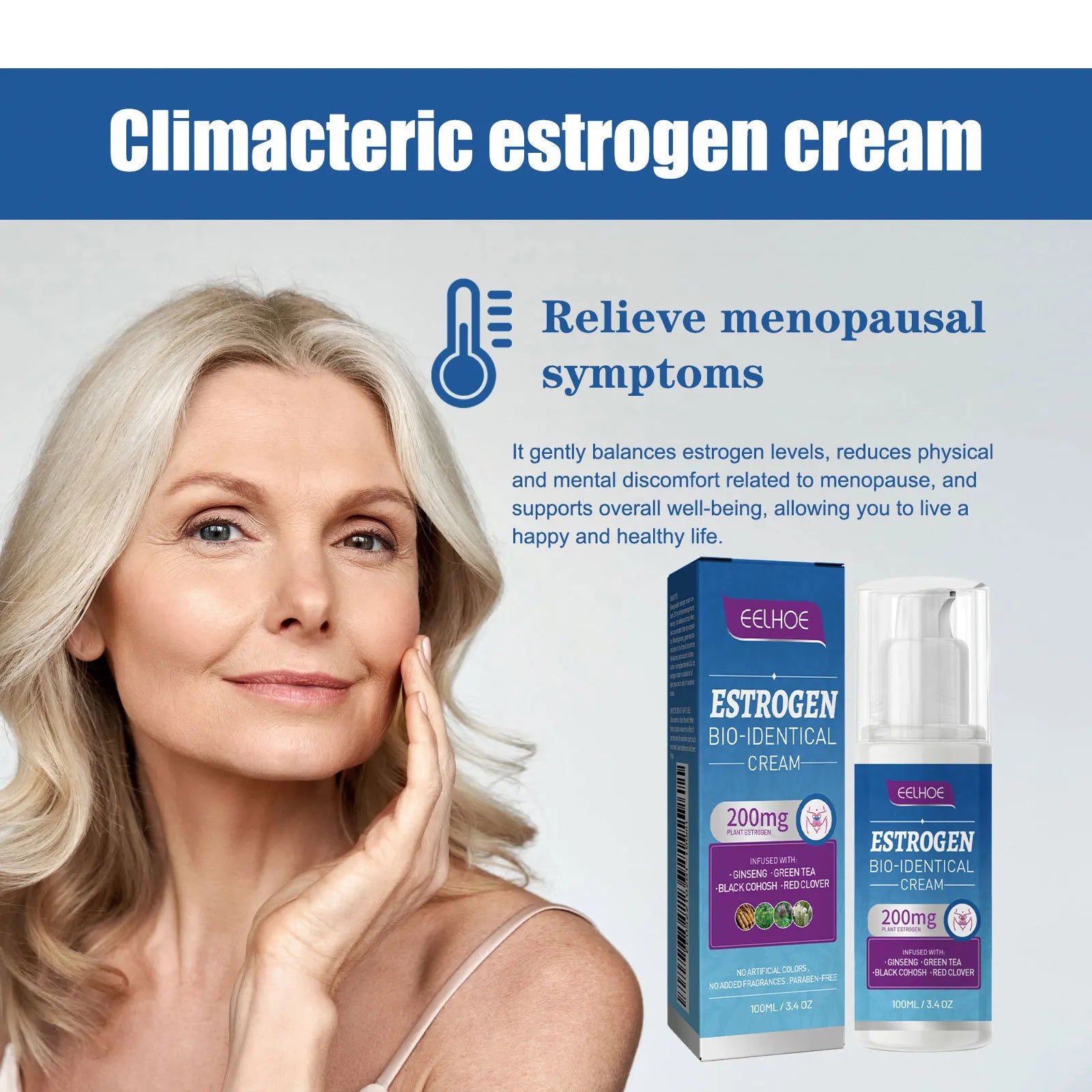 Women's Care Cream Gently Moisturizes, Enhances Vitality, Gently Cares for Balance, and Applies Cream Oasis Select