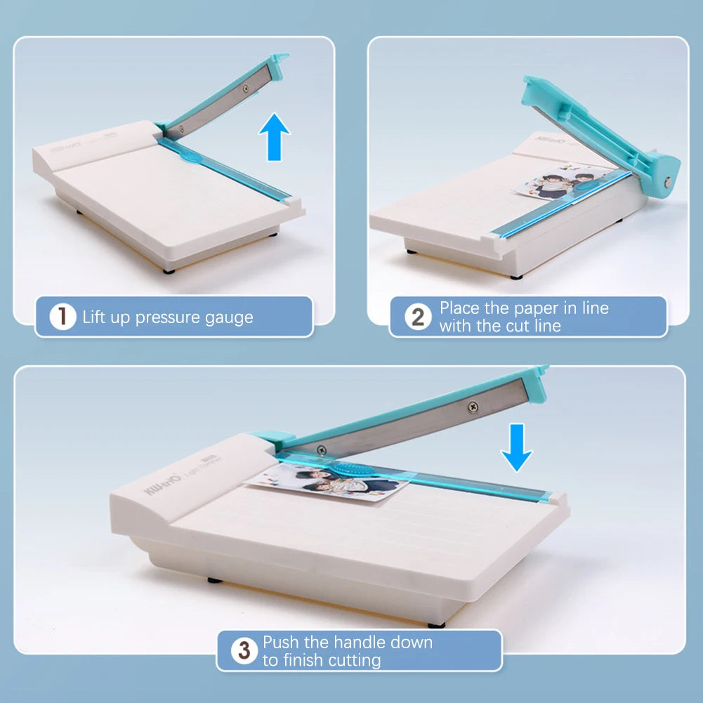Portable Guillotine Paper Trimmer | 160mm Non-Slip Cutter