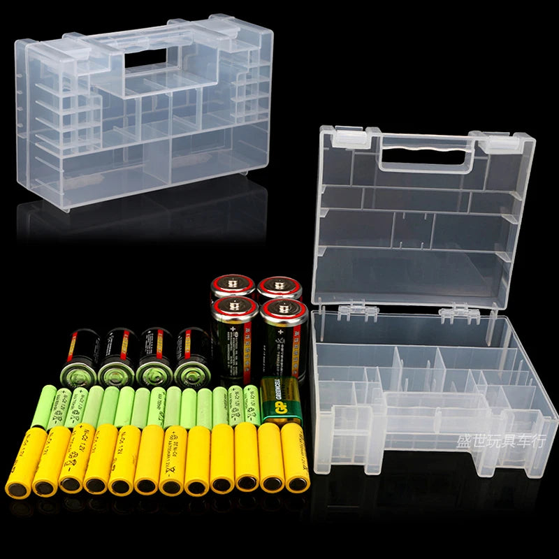 Battery Storage Case – Holds 20 AA & 14 AAA | KOQZM Organizer