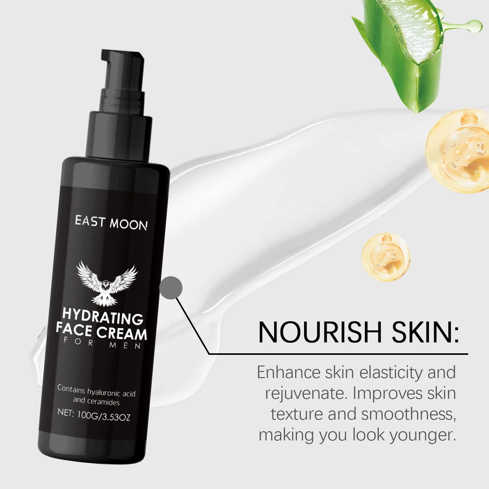 Hyaluronic Acid Facial Cream Deep Nourishing Oil Control Lifting Firming Skin Care Gifts Men Face Moisturizing Creams Oasis Select