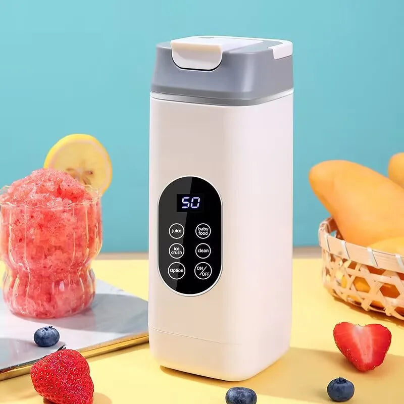 Portable USB Rechargeable Juicer 180W – Self-Cleaning 600ml
