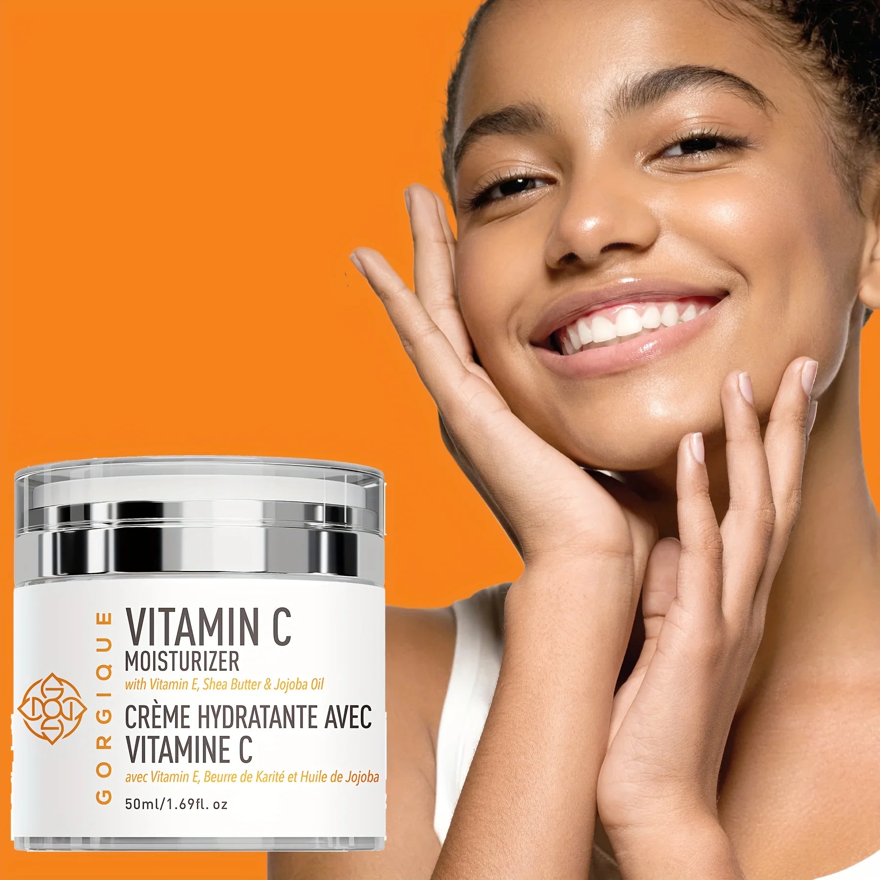 GORGIQUE Vitamin C Face Moisturizer – Brightening Hydrating Cream Vitamin C Face Cream Oasis Select