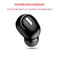 New Wireless Earphones Bluetooth 5.0 Headphones With Mic in-Ear Sports Waterproof TWS Earbuds Bluetooth Handsfree Single Headset Oasis Select One Black