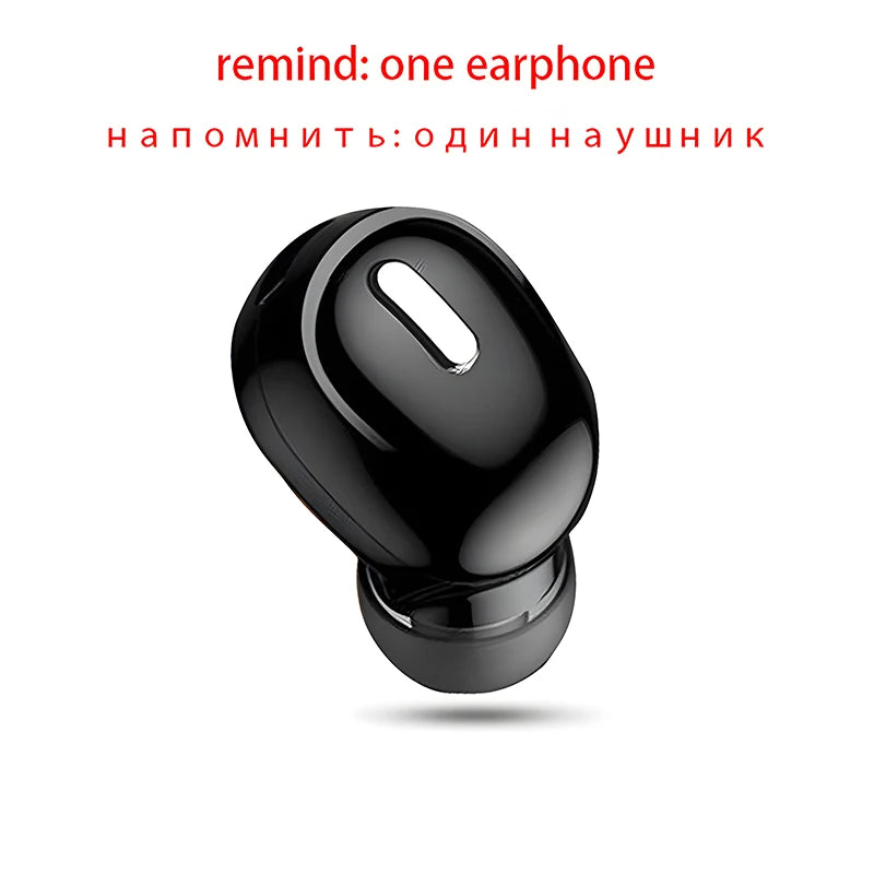 New Wireless Earphones Bluetooth 5.0 Headphones With Mic in-Ear Sports Waterproof TWS Earbuds Bluetooth Handsfree Single Headset Oasis Select One Black