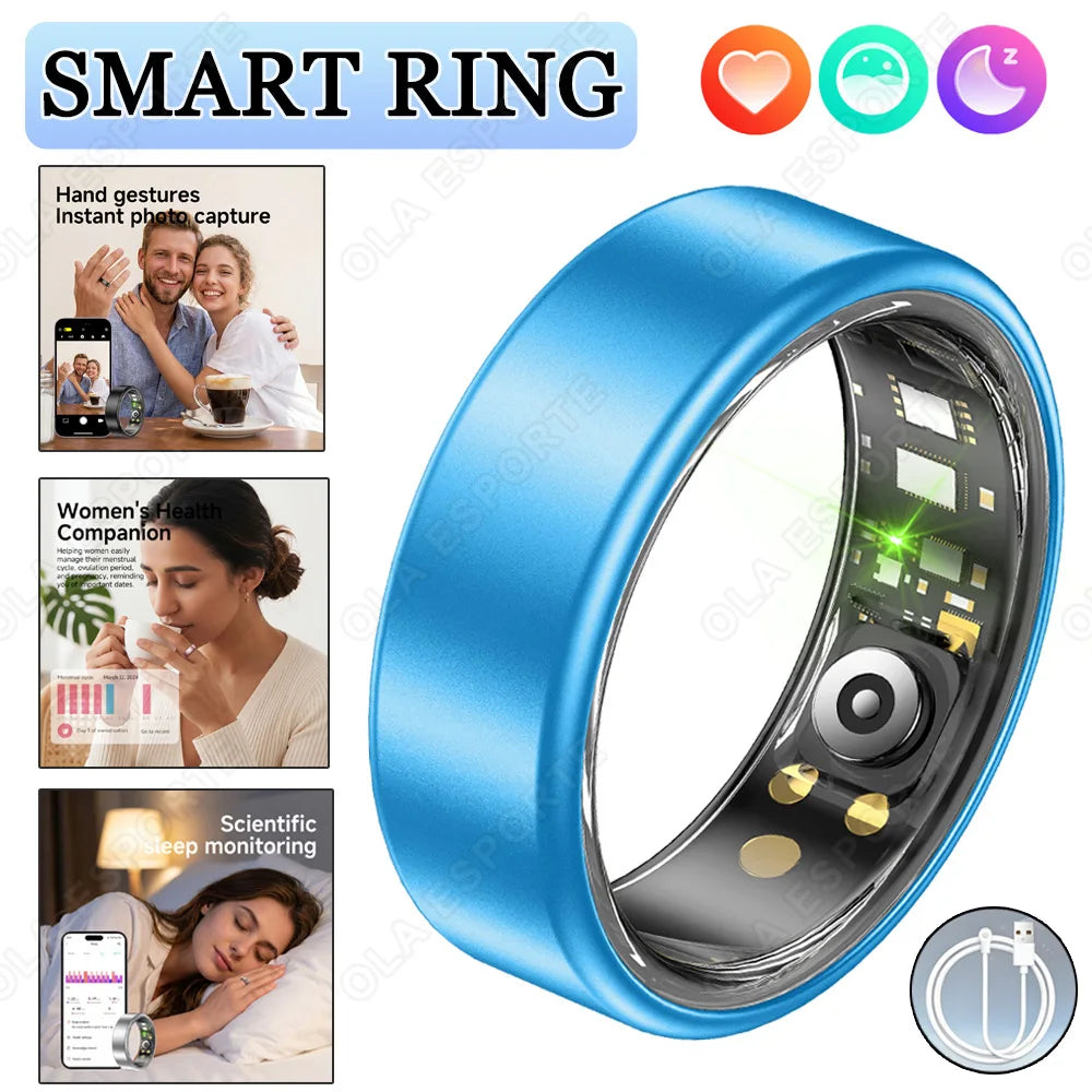 Smart Ring Heart Rate SpO₂ Sleep Tracker | IP68 Unisex