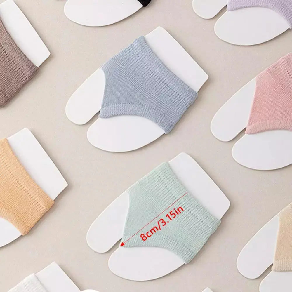 New Casual High Heels Forefoot Pad Socks Cotton Solid Color Flip-flop Toe Socks High Elasticity Breathable Boat Socks Oasis Select