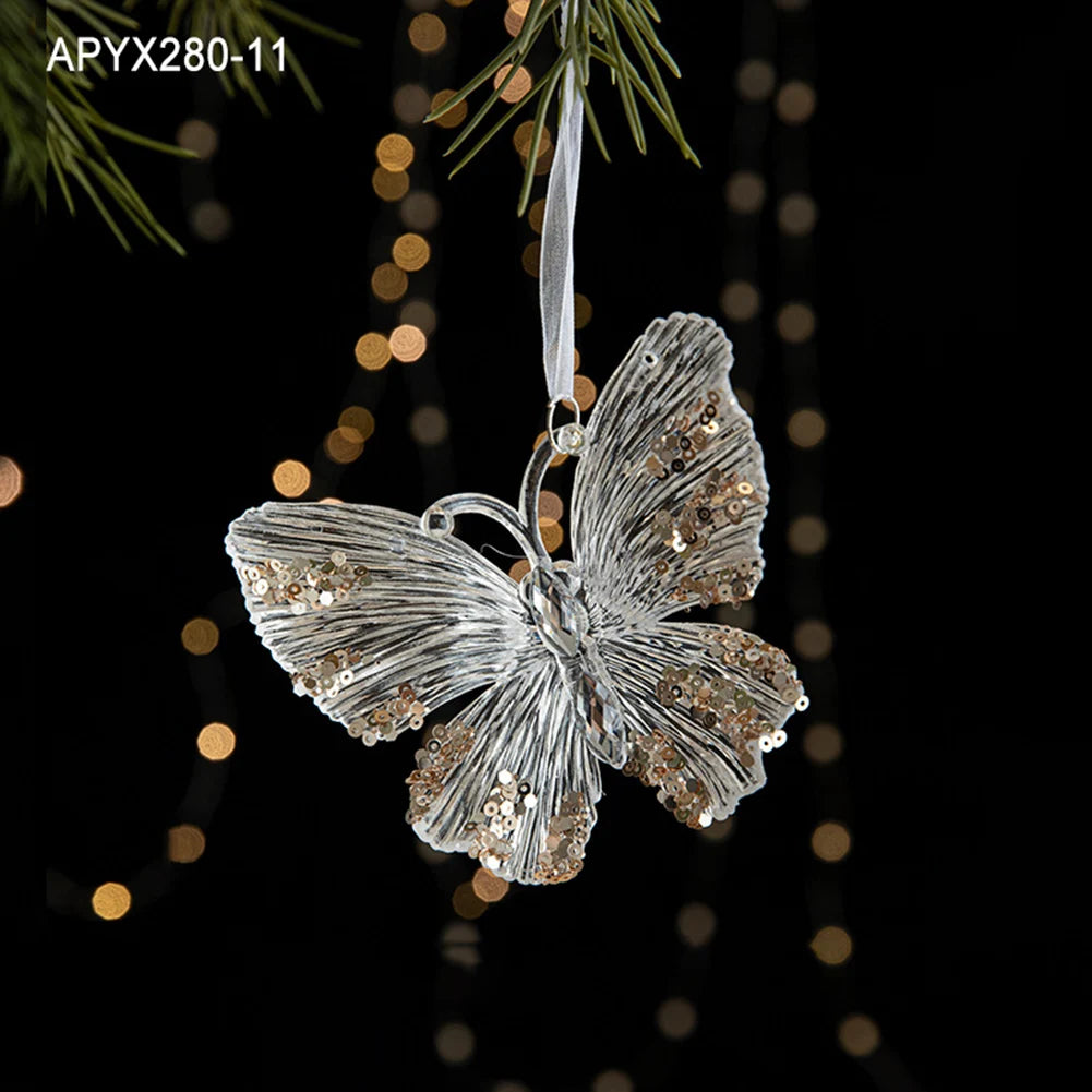 Crystal Acrylic Snowflake Christmas Ornaments – Transparent