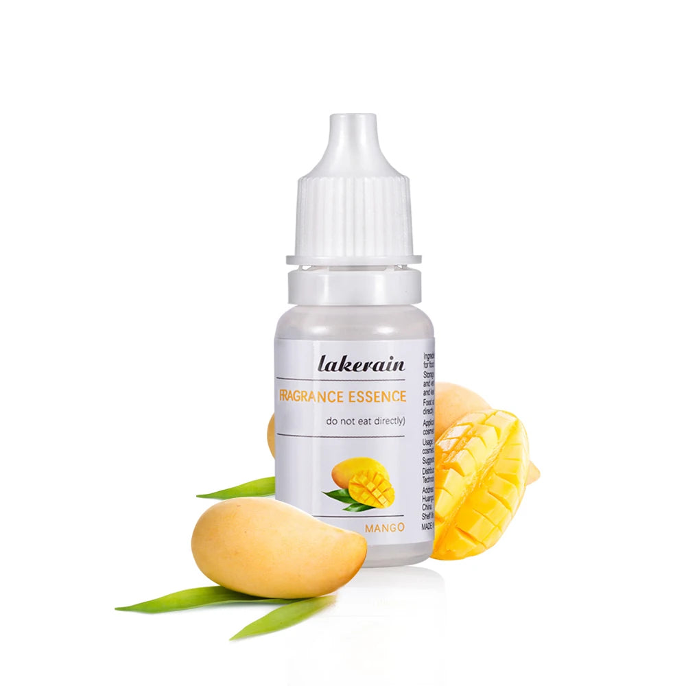 DIY 10ml Pure Fruit Fragrance Oil Diffuser Essential Oils Strawberry Flavor Oil For Lip Gloss DIY Soap Making Lipgloss Essence Oasis Select 20 mango
