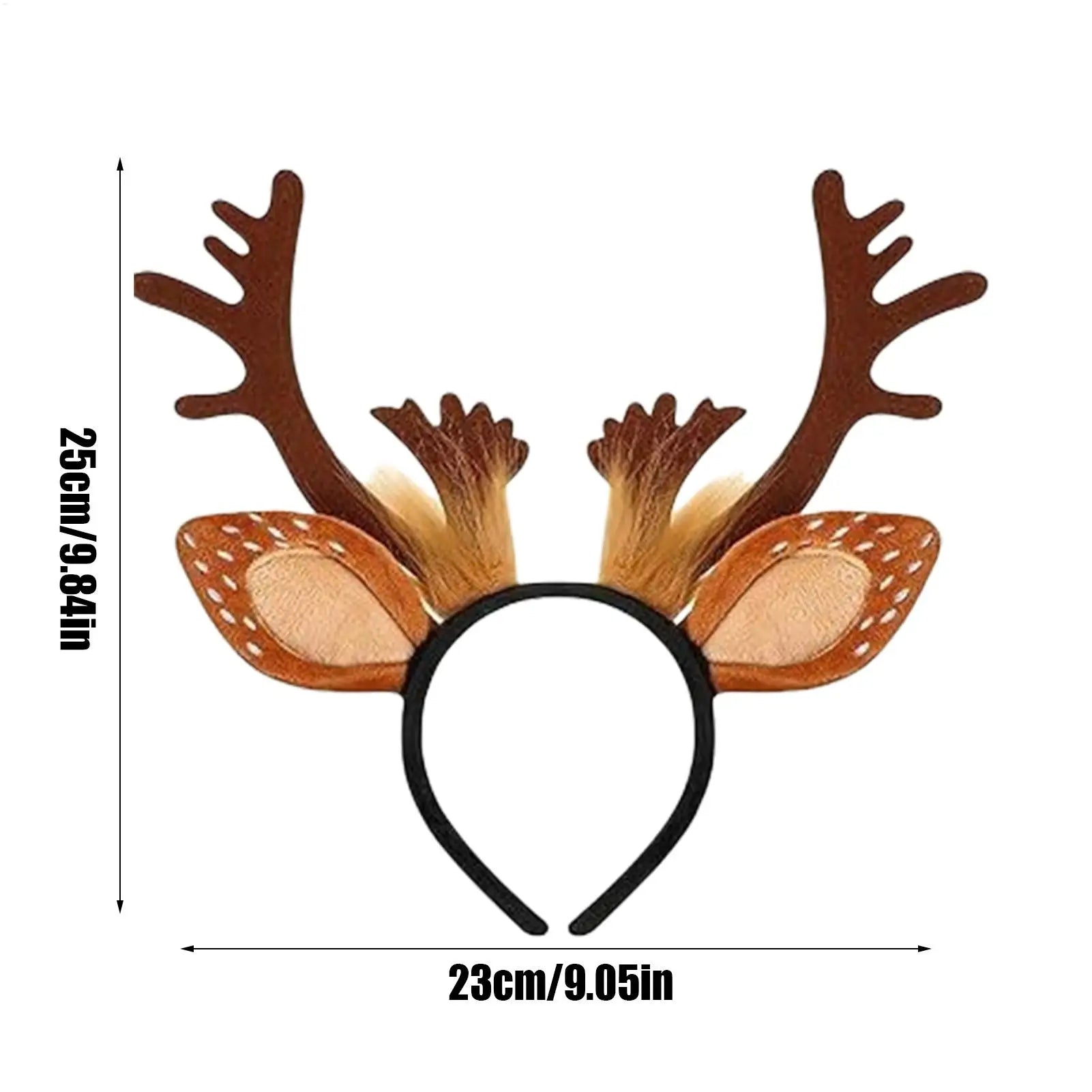 Antlers Headband Christmas Cosplay Headwear Decorative Festive Hairband for Kids Teens Adults Collectors Costume Parties Themed Oasis Select