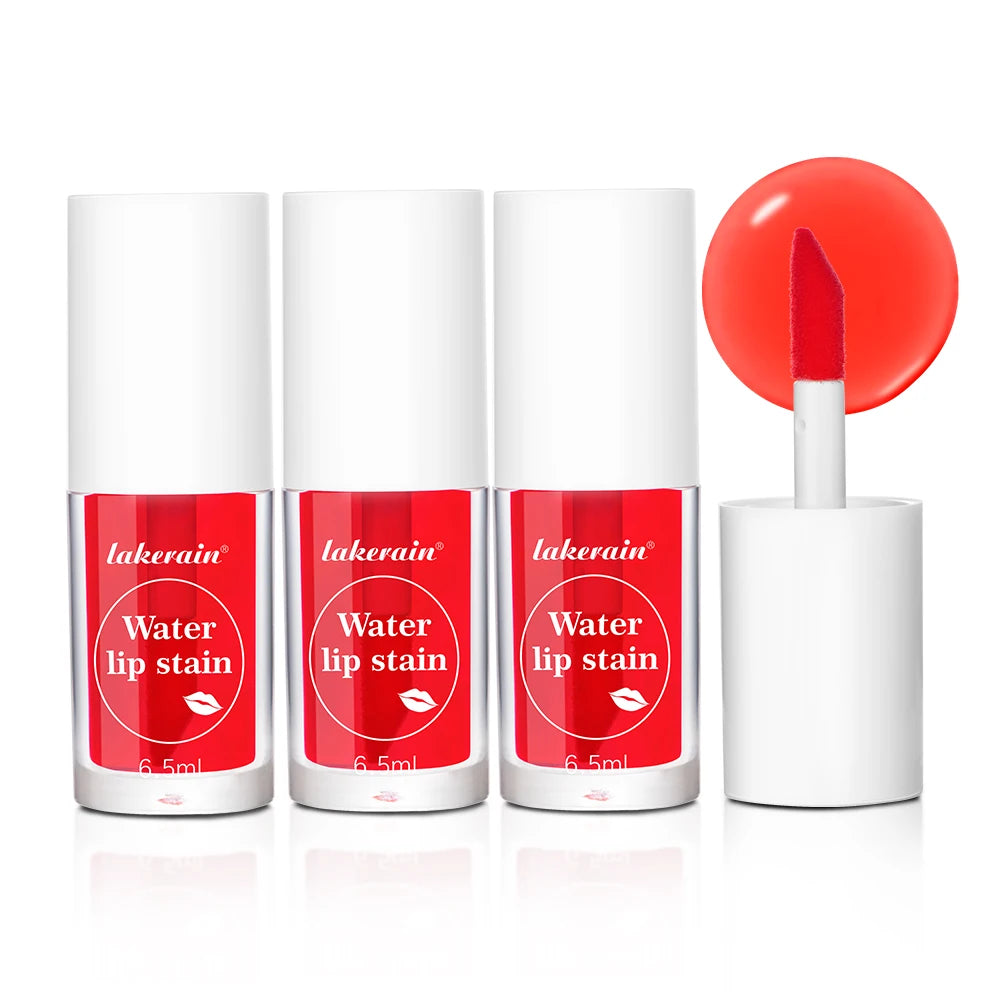 Lakerian Water Lip Stain Moisturizing Lip Glaze Long Lasting Lip Ink Face Lip Dual Purpose Waterproof Liquid Cosmetics Makeup Oasis Select 6x3 piece