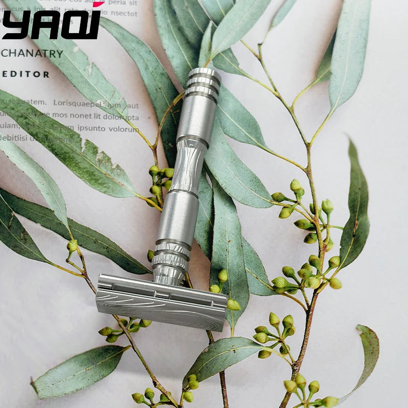Yaqi Ghost Safety Razor – 316 Stainless Steel Smooth Shave