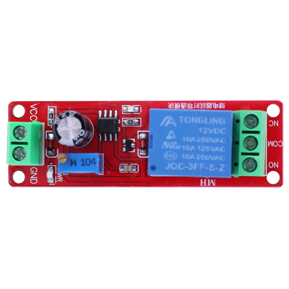 DC 12V NE555 Delay Relay Timer Switch – Adjustable 0–10s Delay Relay Module Oasis Select