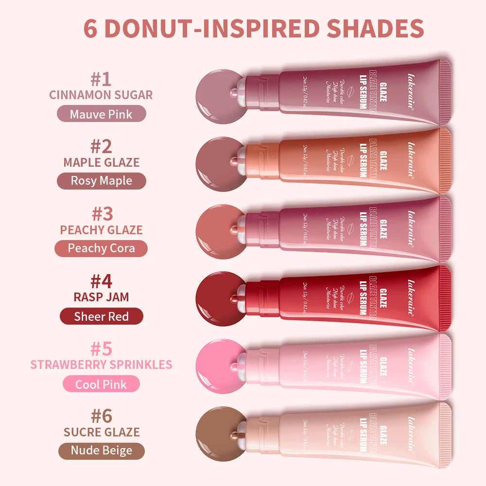 Lakerain Glaze Blaze Tinted Lip Serum Long-Lasting Hydration Durable Color Smooth Lip Surface Lip Repairing Lipstick Cosmetics Oasis Select