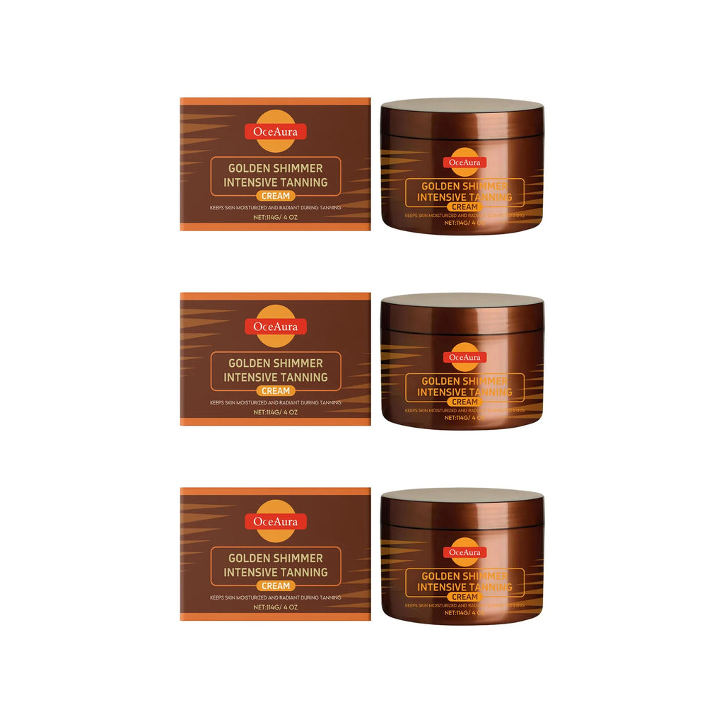Tanning Accelerator Gel Natural Lasting Self Solarium Sunless Tanner Body Face Glow Bronzer Nourishing Intensive Tanning Cream Oasis Select 3 x 114g Boxed
