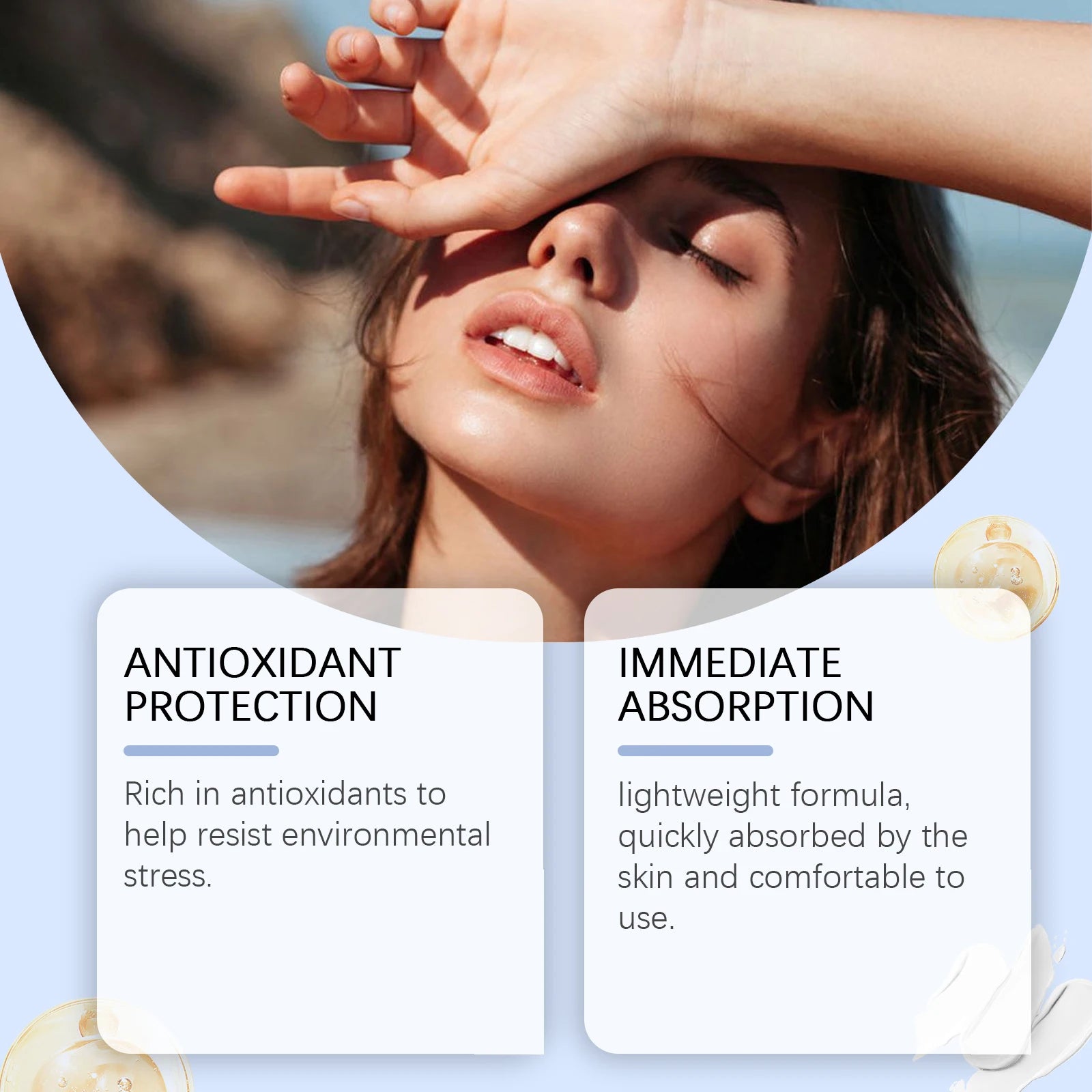 Efficient Moisturizing Sunscreen Lotion SPF50 Prevent Tanning Reduce Sunburn Anti UV Rays Waterproof Facial Nourishing Sunscreen Oasis Select