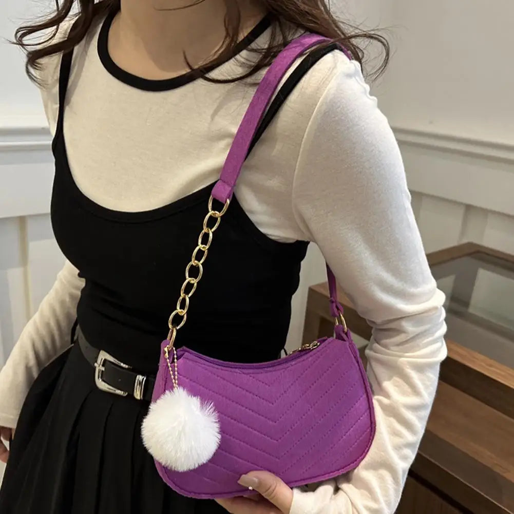 Mini Felt Saddle Bag – Women's Shoulder & Underarm Handbag Felt Shoulder Bag Oasis Select