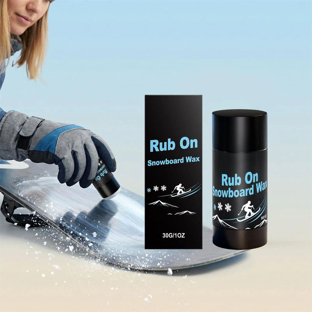 Rub on Snowboard Wax 30g Portable Reduce Friction Waxing Accessories Ski Base Wax for Indoor Outdoor Home Park Winter Sports Oasis Select
