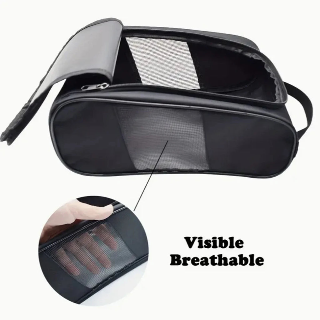 Portable Golf Shoe Bag Oxford Cloth Shoe Carrier Bags Breathable Lightweight Golf Handbag Dustproof Football Tennis Shoe Bag Oasis Select