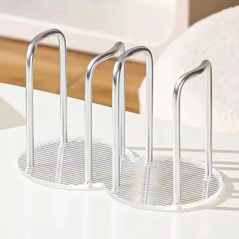 Luxury Disposable Cup Storage Holder Water Tea Cups Dispenser Rack Shelf with Longer Stick Mug Display Stand Home Organizer Oasis Select Silver-Double Cup