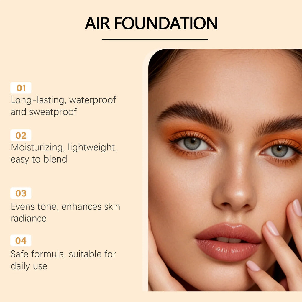Concealing Foundation, Natural Concealer, Lightweight Skin-Fitting, Clear Finish, Brightening 3D Contour, Long-Lasting Wear Oasis Select
