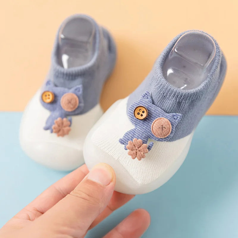 Comfy & Breathable Slip-On Shoes for Baby Boys & Girls - Perfect for First Walkers Toddlers Cartoon Baby Walking Socks Oasis Select