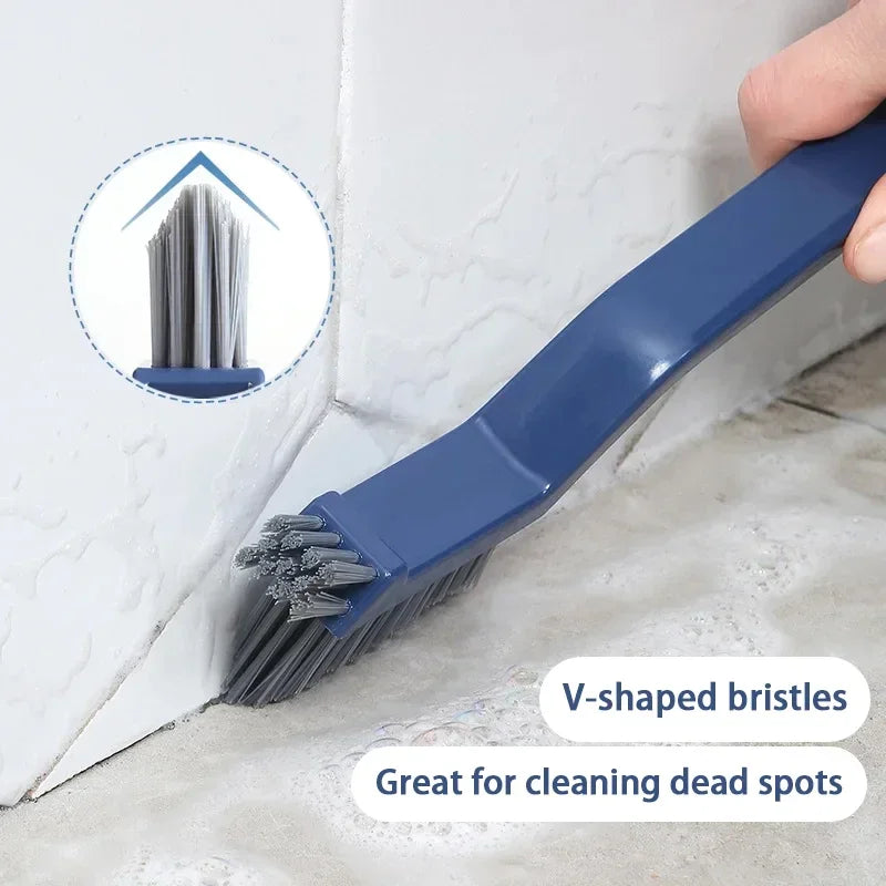 Effective Cleaning Brush for Corners and Gaps - 2-in-1 Multipurpose Bathroom and Floor Tiles Cleaning Brush Oasis Select