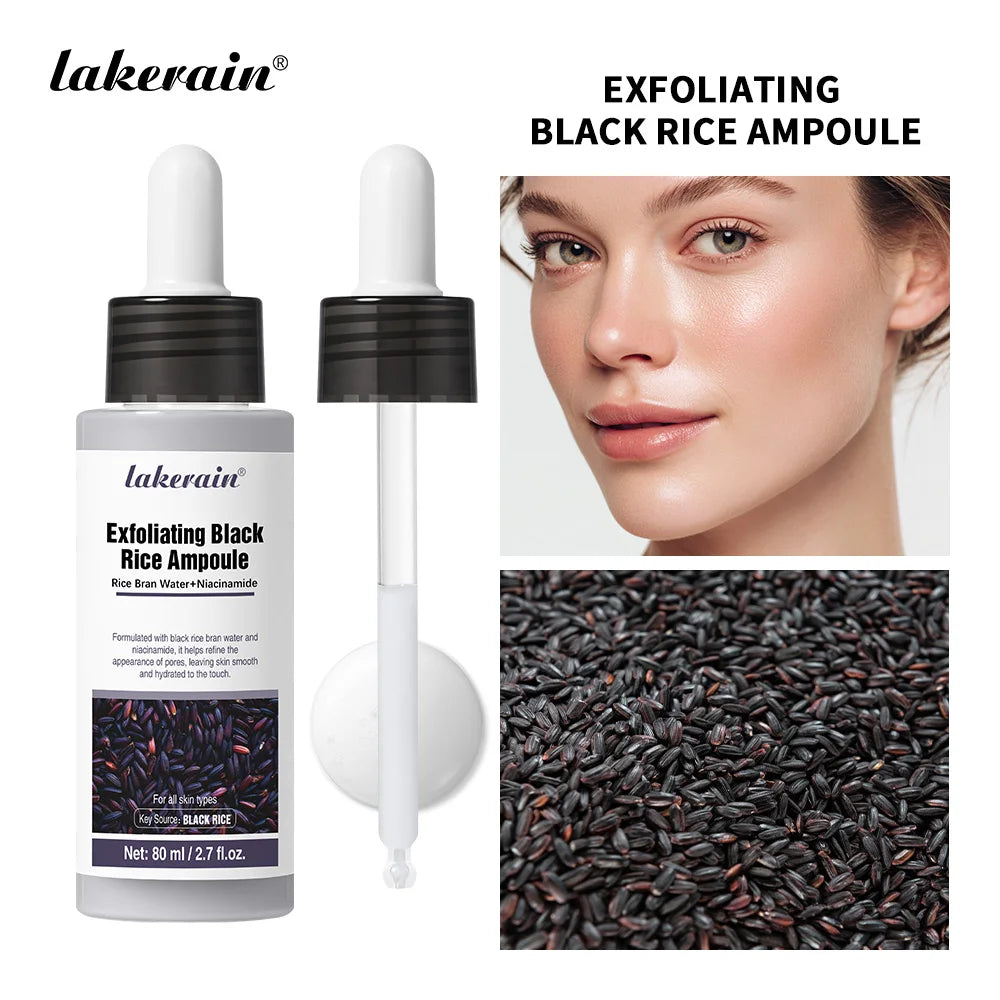 White Black Rice Peeling Essence Exfoliating Moisturizing Exfoliating Hydrating Serum Moisturizing Rice Toner Gentle Skin Care Oasis Select Black Rice