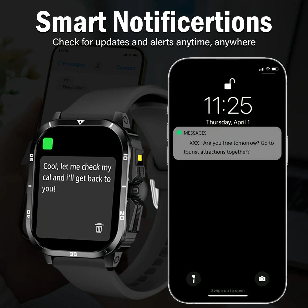 ERUN Smartwatch 2.01" Touch Screen | Android & iPhone