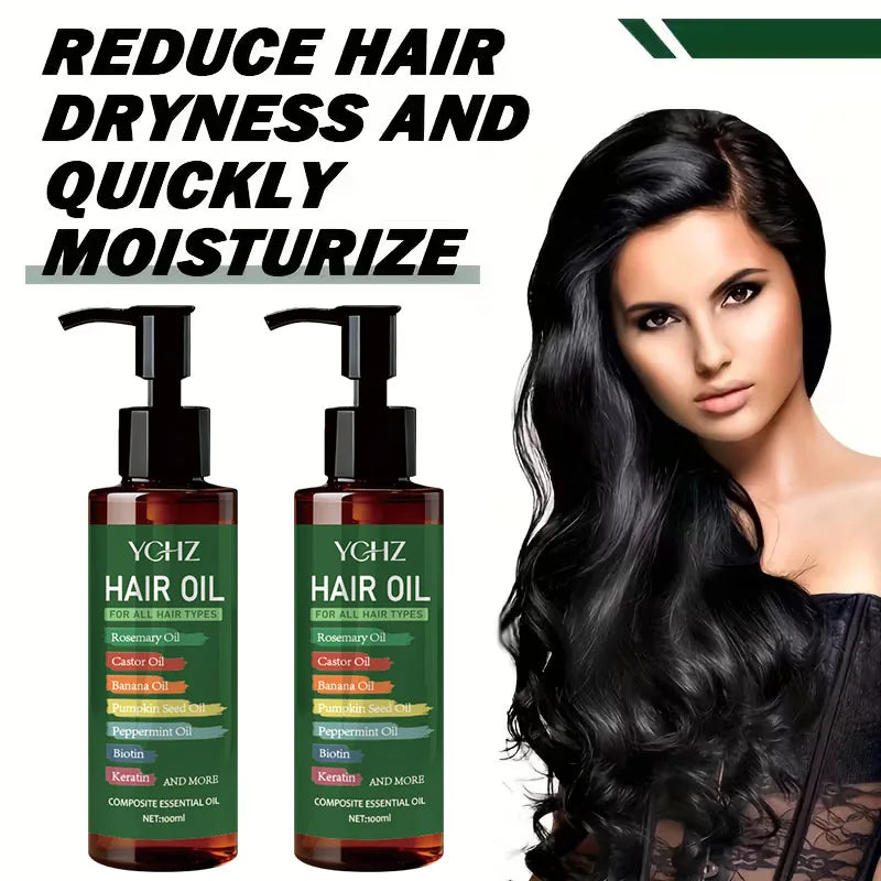 7-in-1 Rosemary Hair Oil with Biotin & Keratin – 100ml