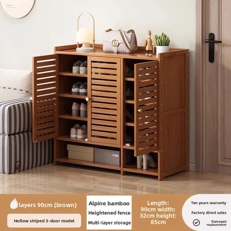 Shoe cabinet entrance household indoor shoe rack multi-layer home storage provincial space dormitory rental house shoe cabinet Oasis Select 3 doors 6 floors 40