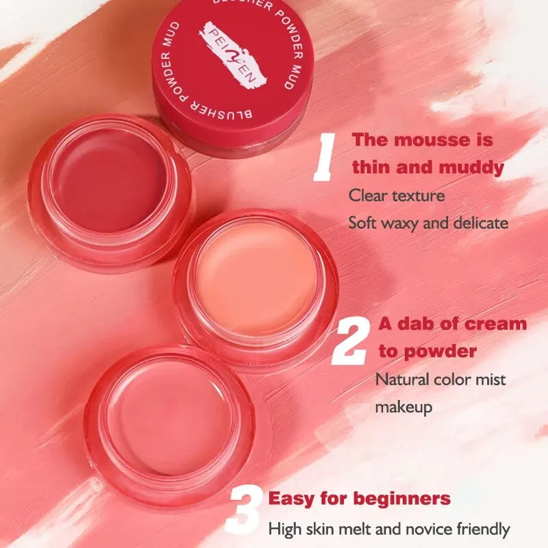 PEINIFEN Matte Cream Blush Stick – Soft Fog Powder Blusher Cream Blush Stick Oasis Select