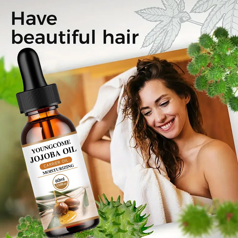 Natural Organic Jojoba Oil Anti Aging Firming Skin Face Moisturizing Relaxing Massage Oil Hair Repair Skin Care Body Oil NEW Oasis Select