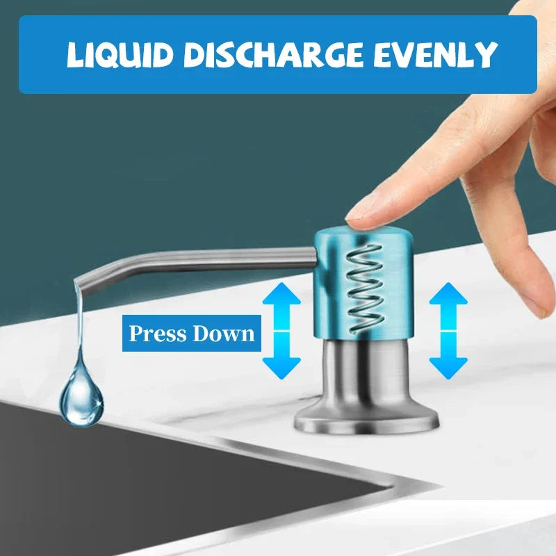 Stainless Steel Sink Soap Dispenser Pump | 1 or 2 Pack