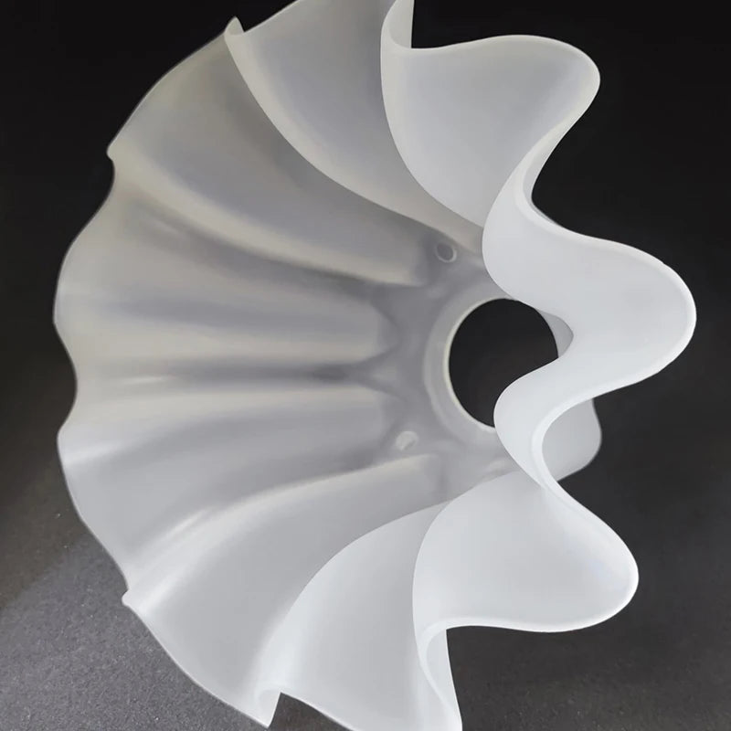 Acrylic Lily Lamp Shade Restaurant Chandelier Replacement Lampshade E27 Base DIY Wall Lamp Table Lamp White Plastic Lampshade Oasis Select