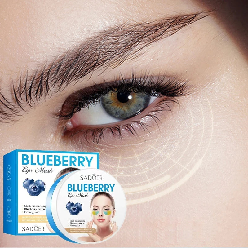 Blueberry Tightening Eye Mask – Moisturizing & Hydrating Eye Treatment Mask Oasis Select 60PCS