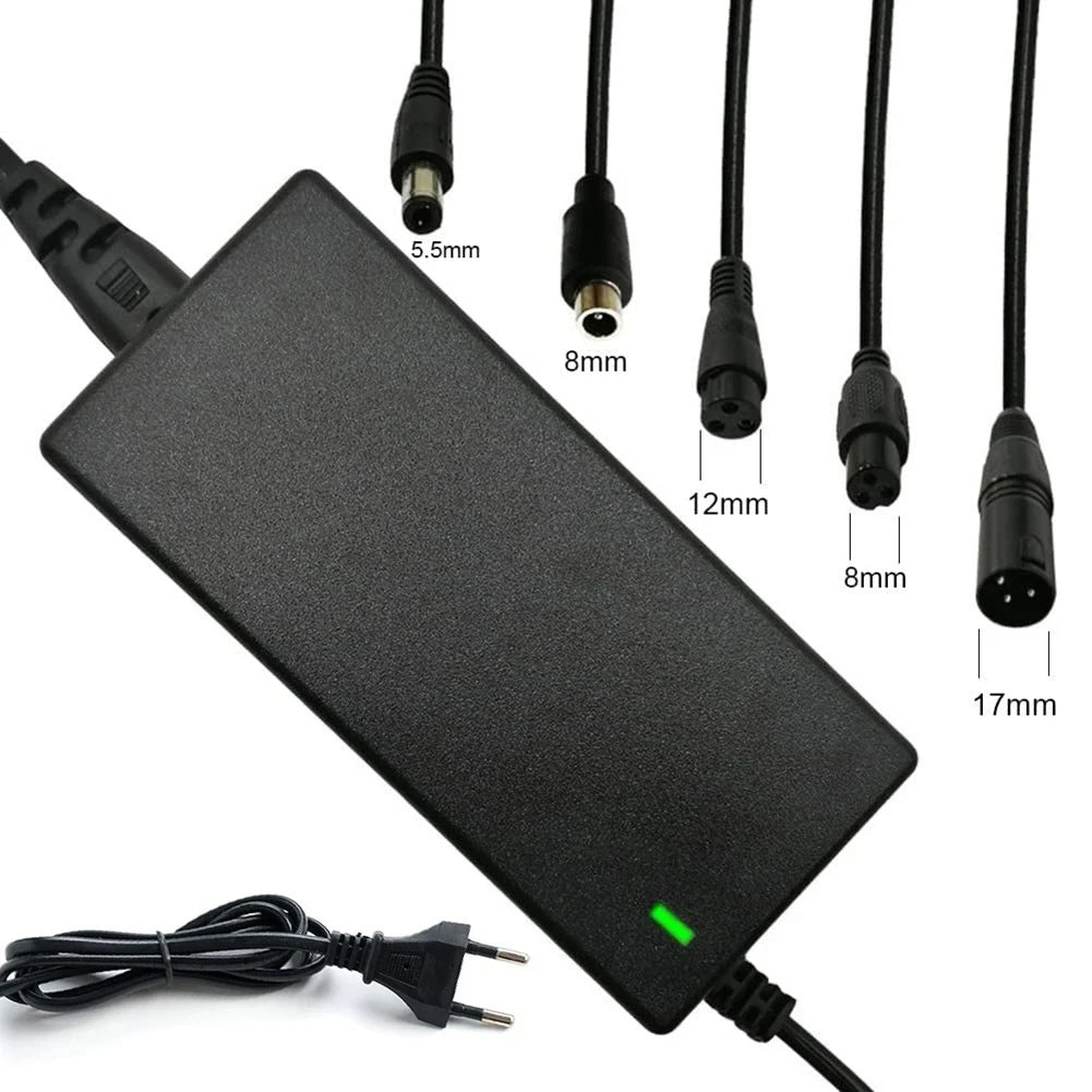 42V 54.6V 2A Battery Power Adapters For Lithium Battery Pack AC100-240V 36V 48V 2A Lithium Battery Charger 5 Plugs EU / US Plug Oasis Select