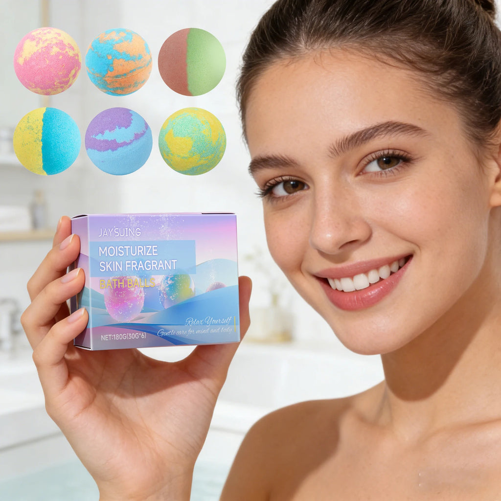 Aromatherapy Bath Bombs Set – 6 Pack Moisturizing Fizz Balls Bath Bombs Set Oasis Select