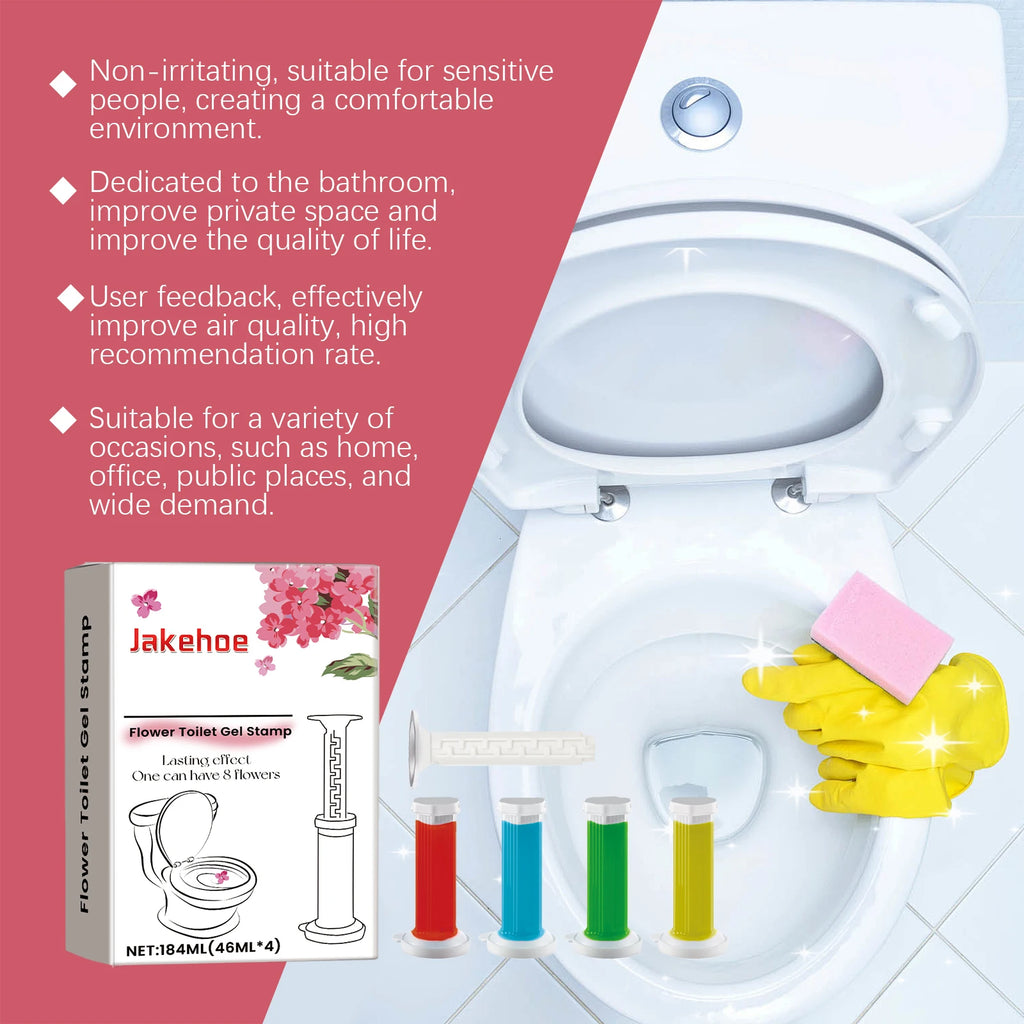 JAKEHOE Toilet Bowl Cleaning Gel – Odor Remover & Stain Fighter Toilet Bowl Cleaner Oasis Select