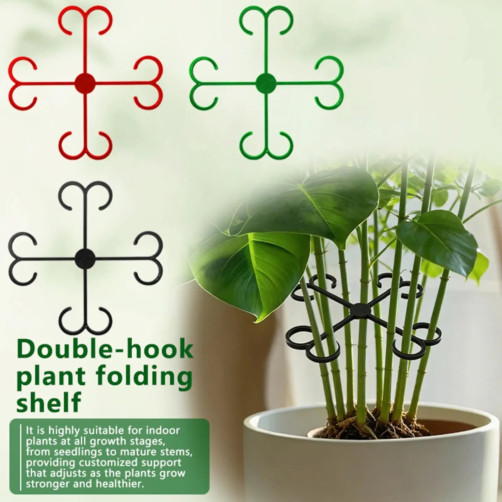 Plant Support Clips Stem Support Plant Climbers 4Pcs Vine Support Clips For Climbing Plants To Grow Upright Plant Stem Clips Oasis Select