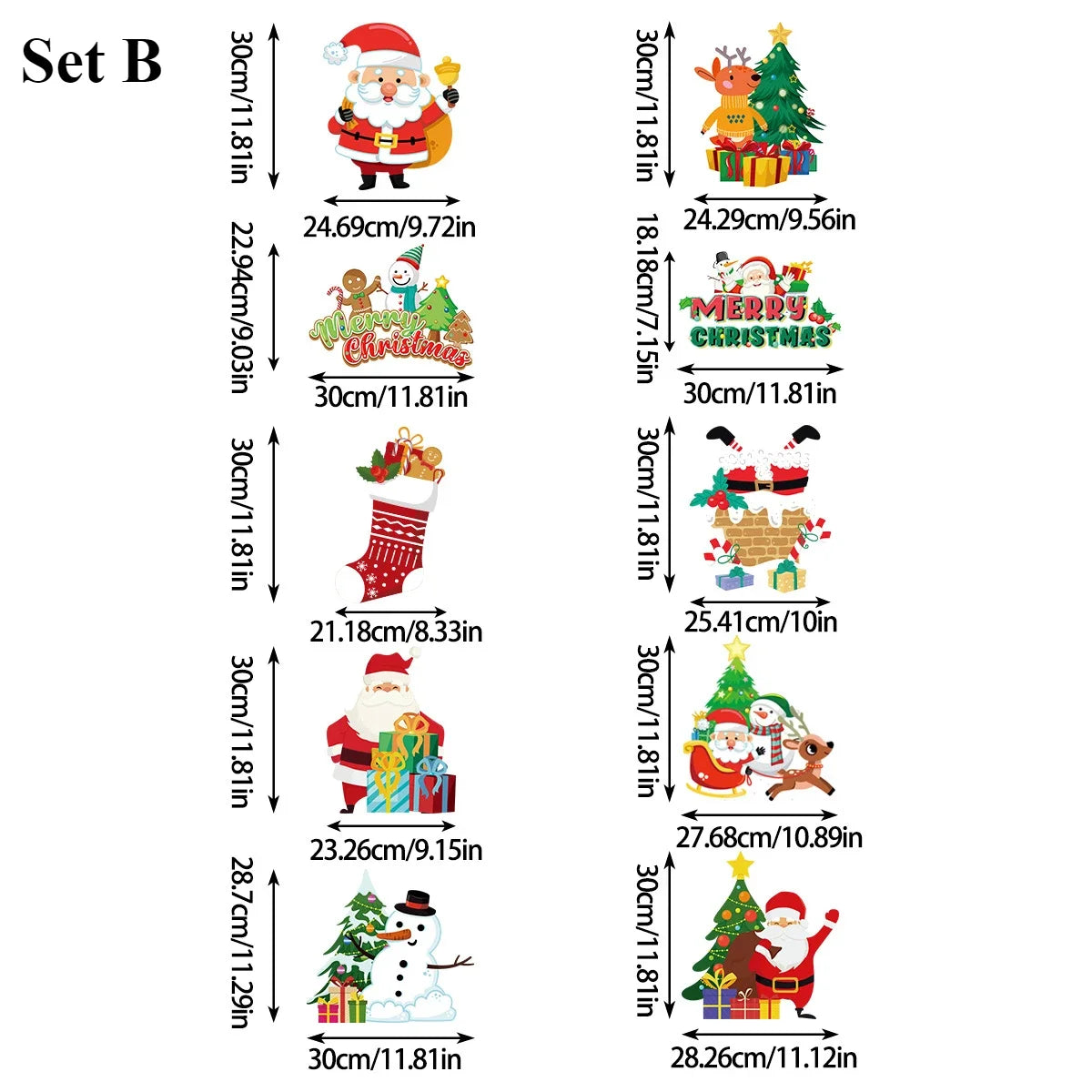 Christmas Decorations Party Door Decorations Santa Claus Door Decorations Banners Pendants Party Supplies Oasis Select Set B