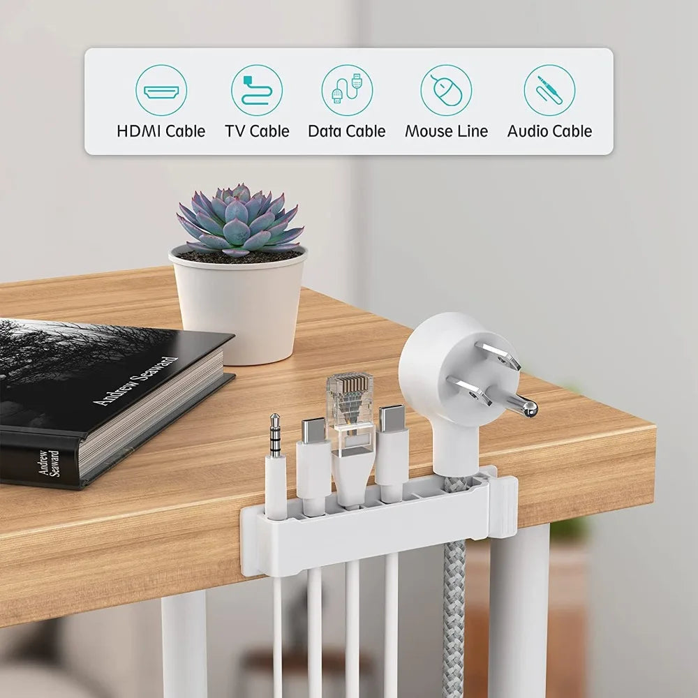 Clips Self Adhesive Car Cord Clip Wire Holder Harness Clamp Cable Clamp Cable Organizer Wire Organizer Flexible Cable Winder Oasis Select