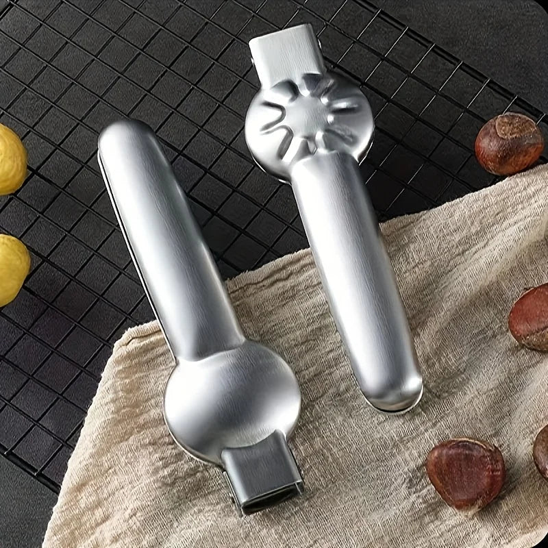 2In1 Chestnut Opener Machine Chestnut Clip Walnut Pliers Sheath Cutter Nut Cracker Sheller Kitchen Tool Walnut Clip Accessories Oasis Select