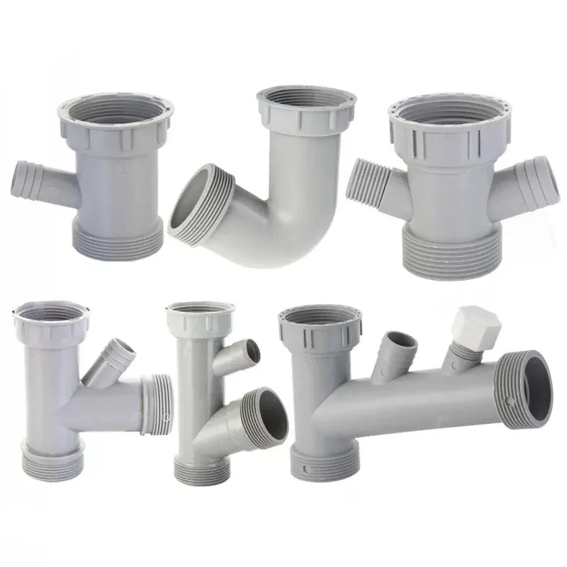 Sink Drain Pipe Adapter Y Shaped Basin Sewer Branch Connector Overflow Tube Thread Hose Joint for Kitchen Bathroom Accessories Oasis Select