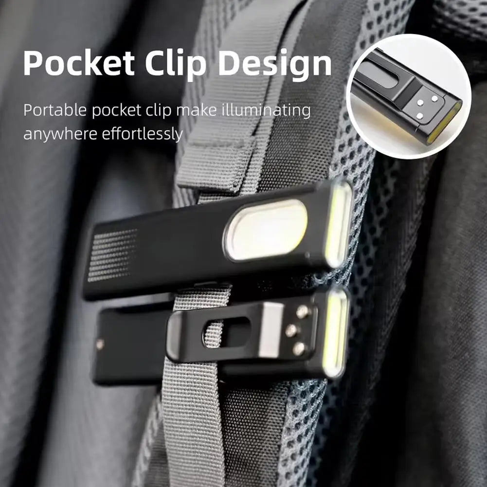 Mini USB-C Rechargeable Keychain Flashlight – 600 Lm COB LED