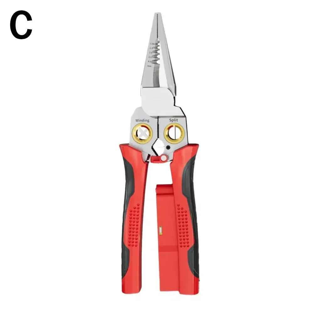 8-in-1 Wire Stripper Needle Nose Pliers – Multi-Function Tool